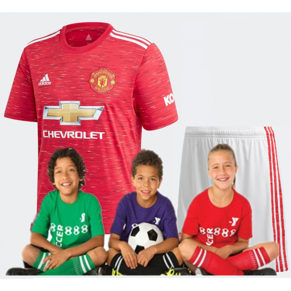 Kid's Manchester United Home Suit 20/21 (Customizable)